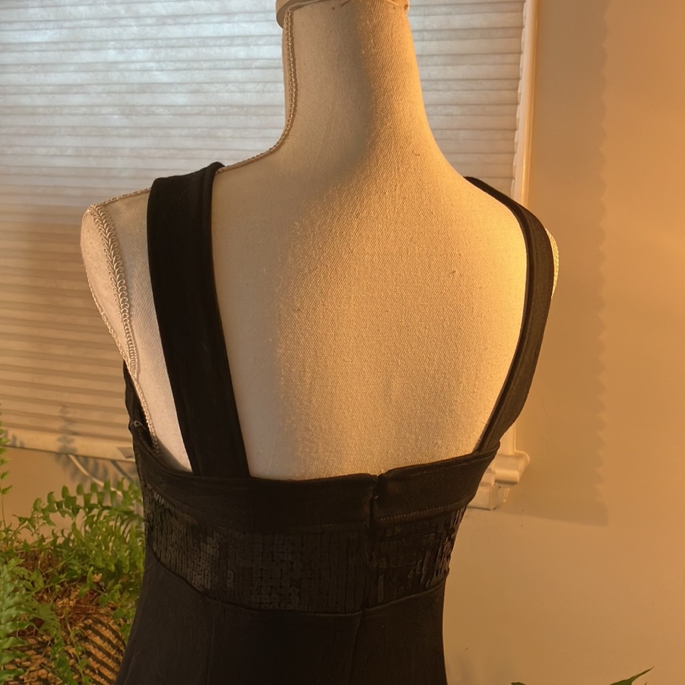 Muse Black Halter Cocktail Dress size 8 - Picture 3 of 5